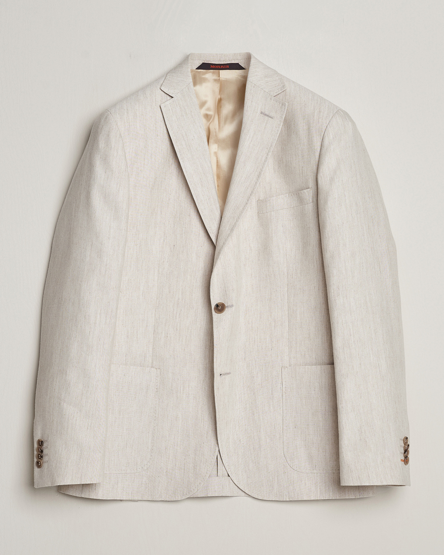 Herr | Kavajer | Morris | Archie Linen Blazer Khaki