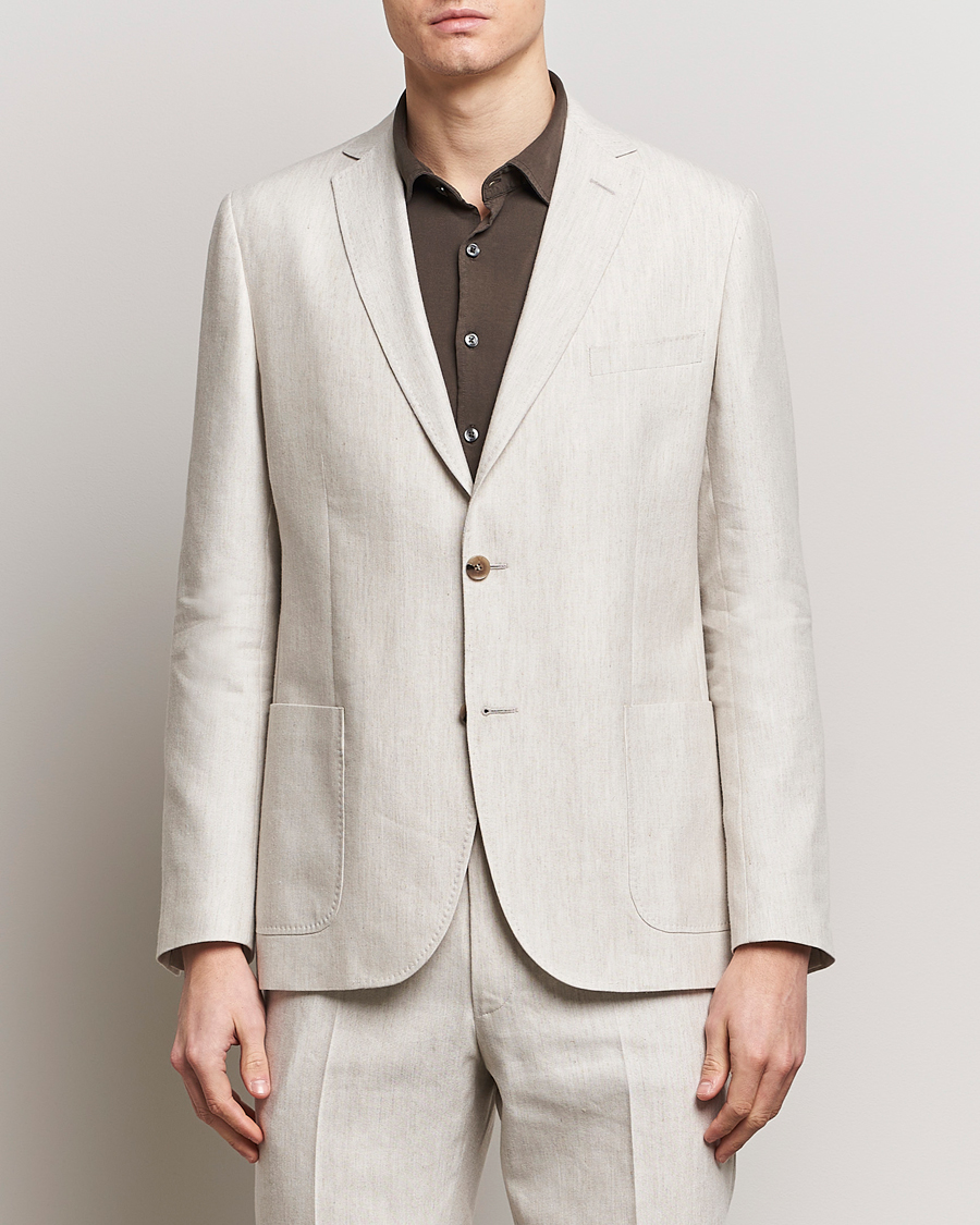 Herr | Kläder | Morris | Archie Linen Blazer Khaki