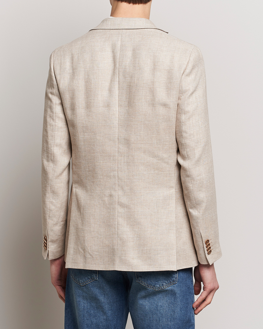 Herr | Kavajer | Morris | Archie Cotton Glencheck Blazer Khaki