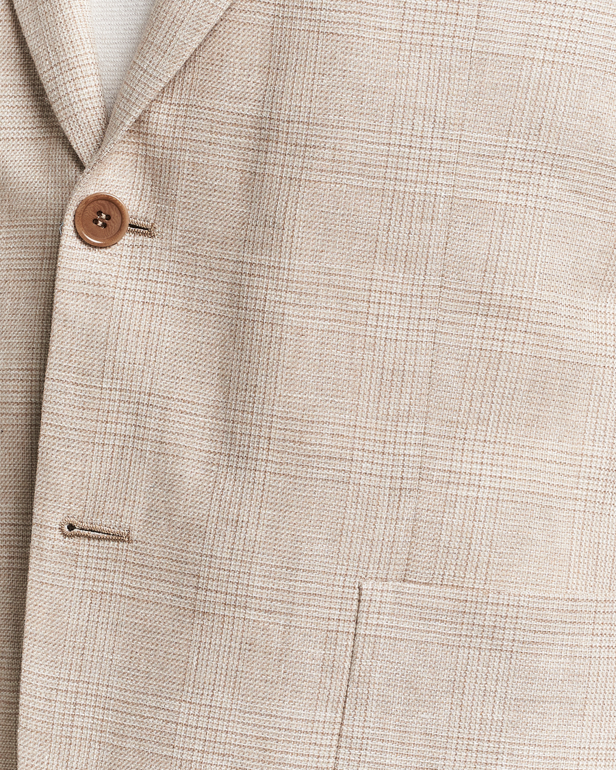 Herr | Kavajer | Morris | Archie Cotton Glencheck Blazer Khaki