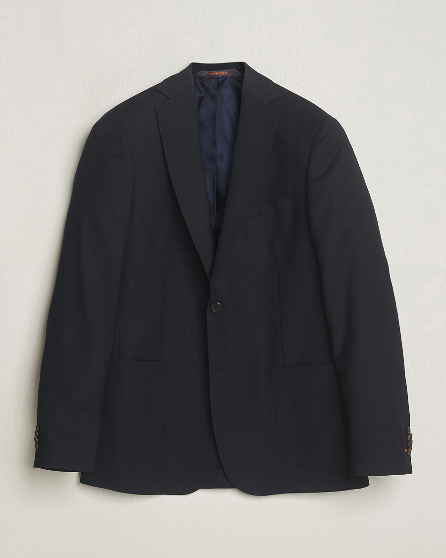 Herr | Kavajer | Morris | Archie Navy Light Wool Blazer Navy