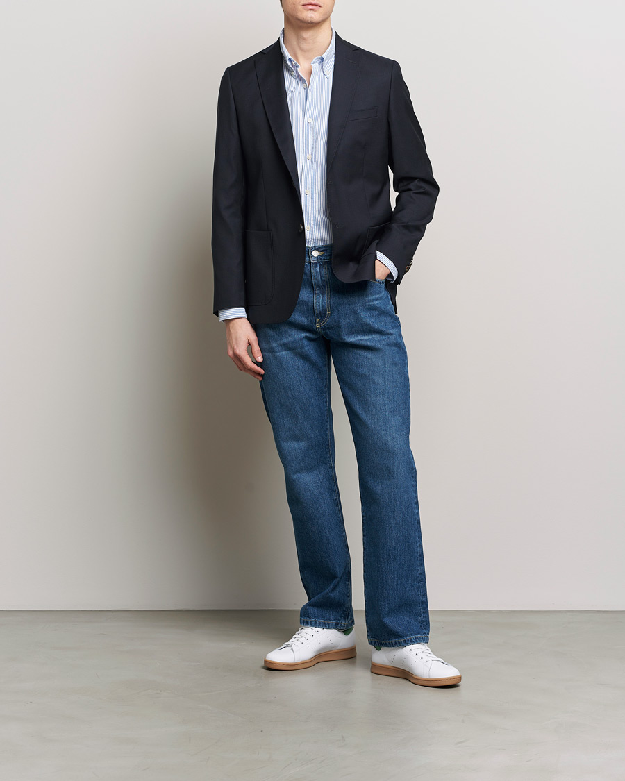 Herr | Kavajer | Morris | Archie Navy Light Wool Blazer Navy
