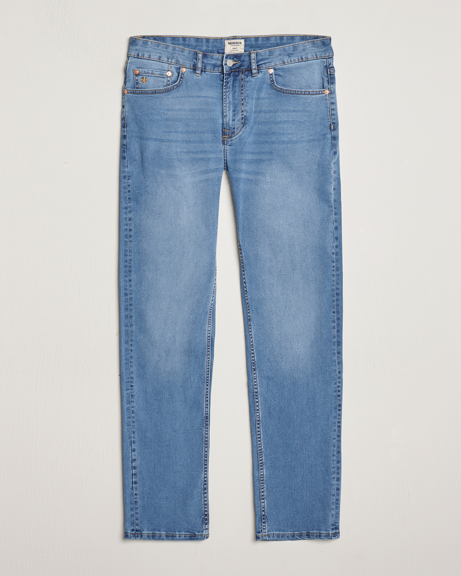 Herr | Jeans | Morris | James Satin Jeans Light Blue