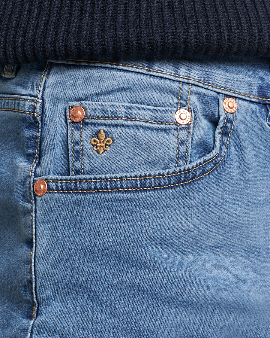 Herr | Jeans | Morris | James Satin Jeans Light Blue