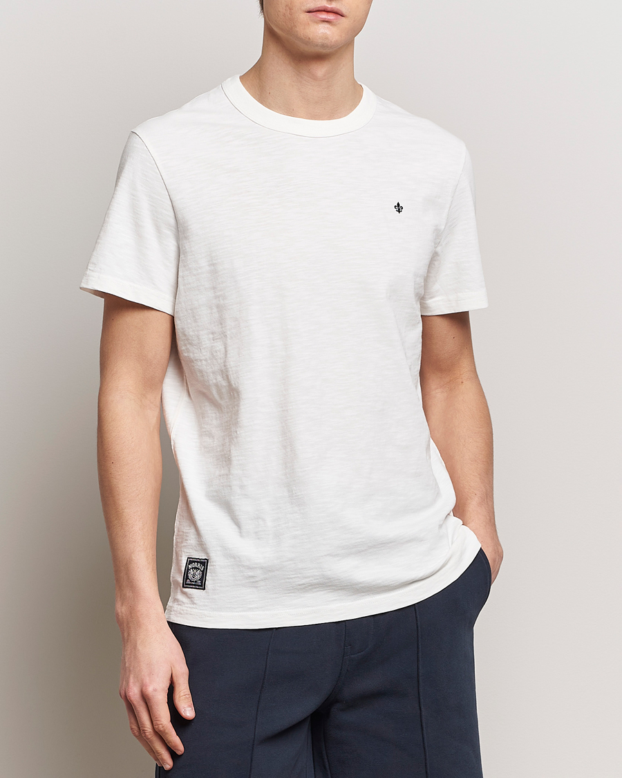 Herr | Avdelningar | Morris | Watson Slub Crew Neck T-Shirt Off White