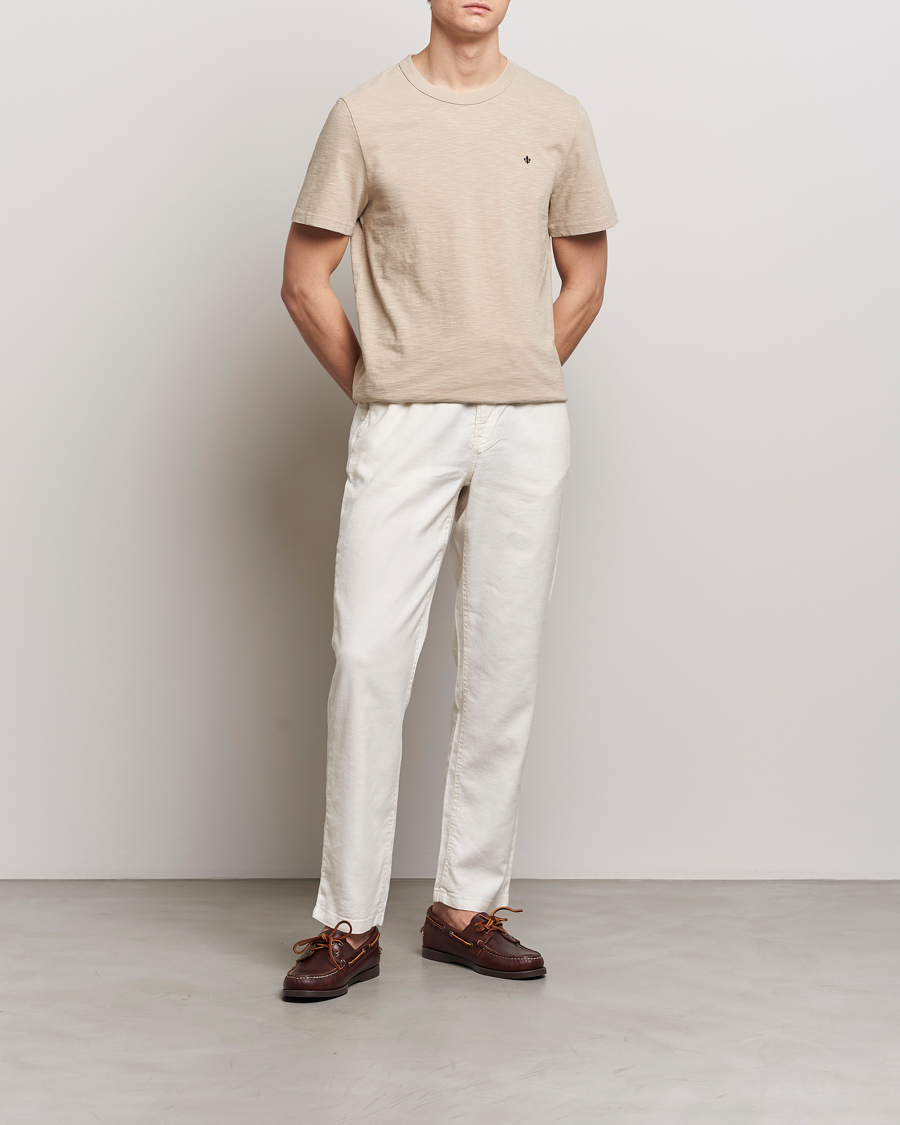 Herr | T-Shirts | Morris | Watson Slub Crew Neck T-Shirt Khaki