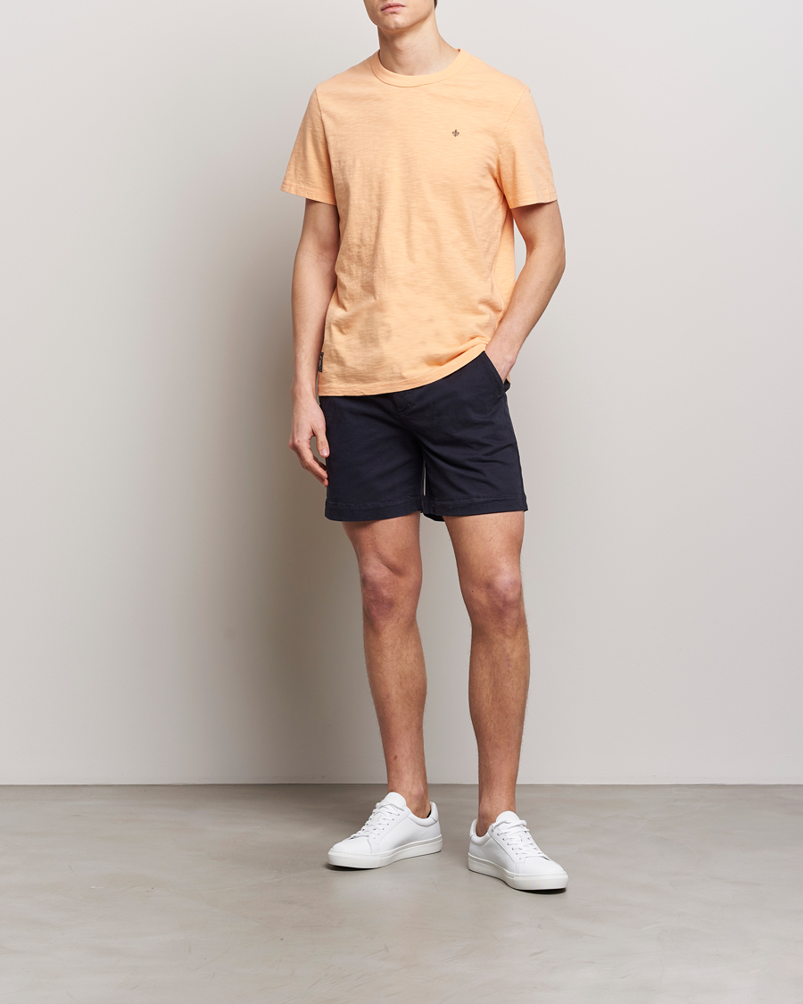Herr | T-Shirts | Morris | Watson Slub Crew Neck T-Shirt Orange