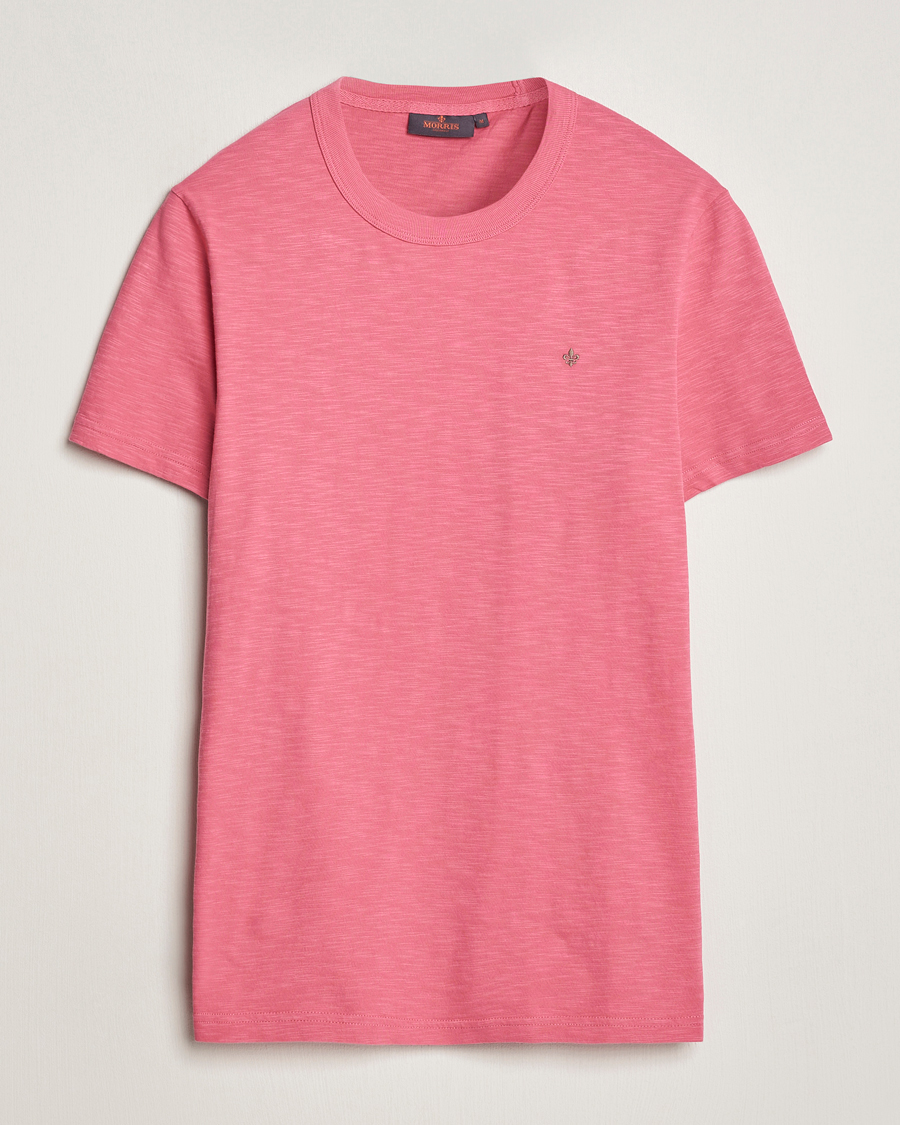 Herr | T-Shirts | Morris | Watson Slub Crew Neck T-Shirt Pink
