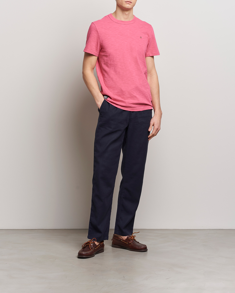 Herr | T-Shirts | Morris | Watson Slub Crew Neck T-Shirt Pink