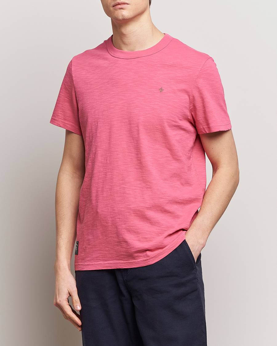 Herr | Kläder | Morris | Watson Slub Crew Neck T-Shirt Pink
