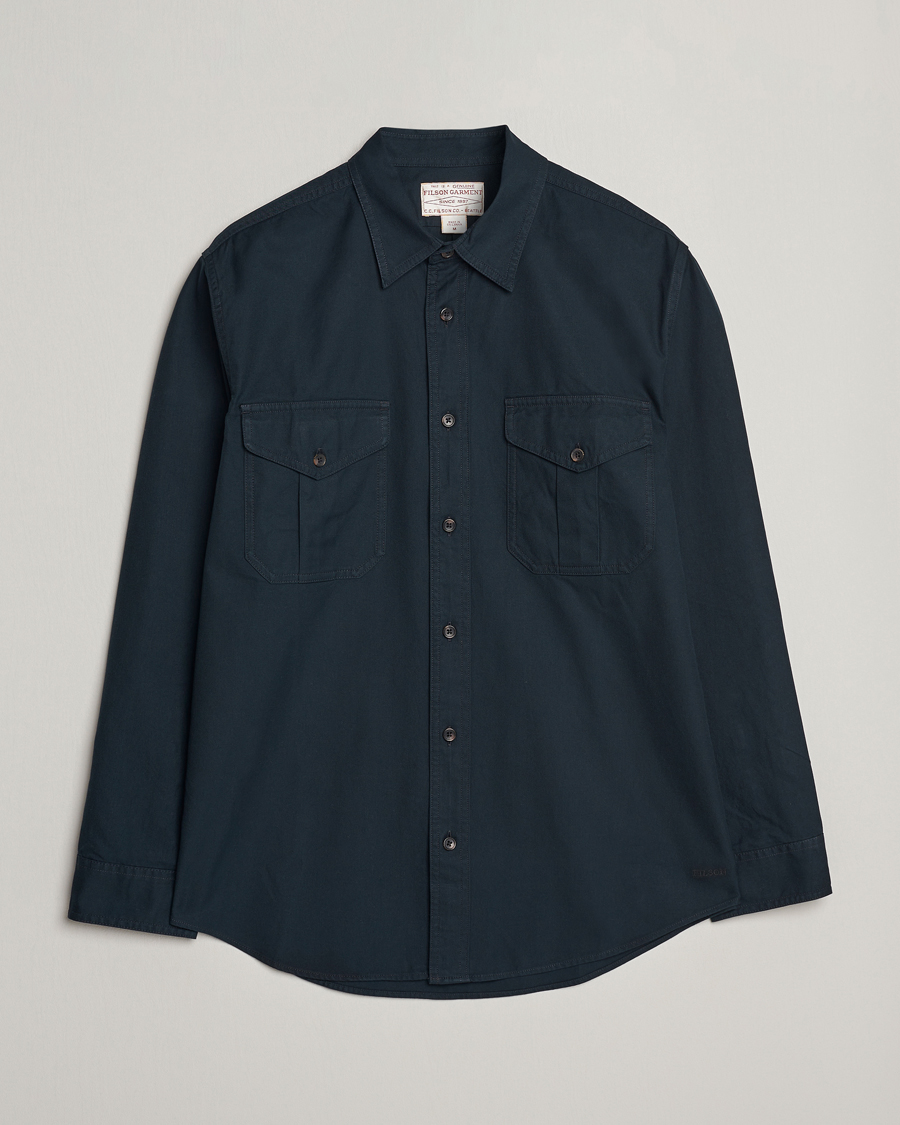 Herr | Skjortor | Filson | Lightweight Alaskan Guide Shirt Midnight Navy