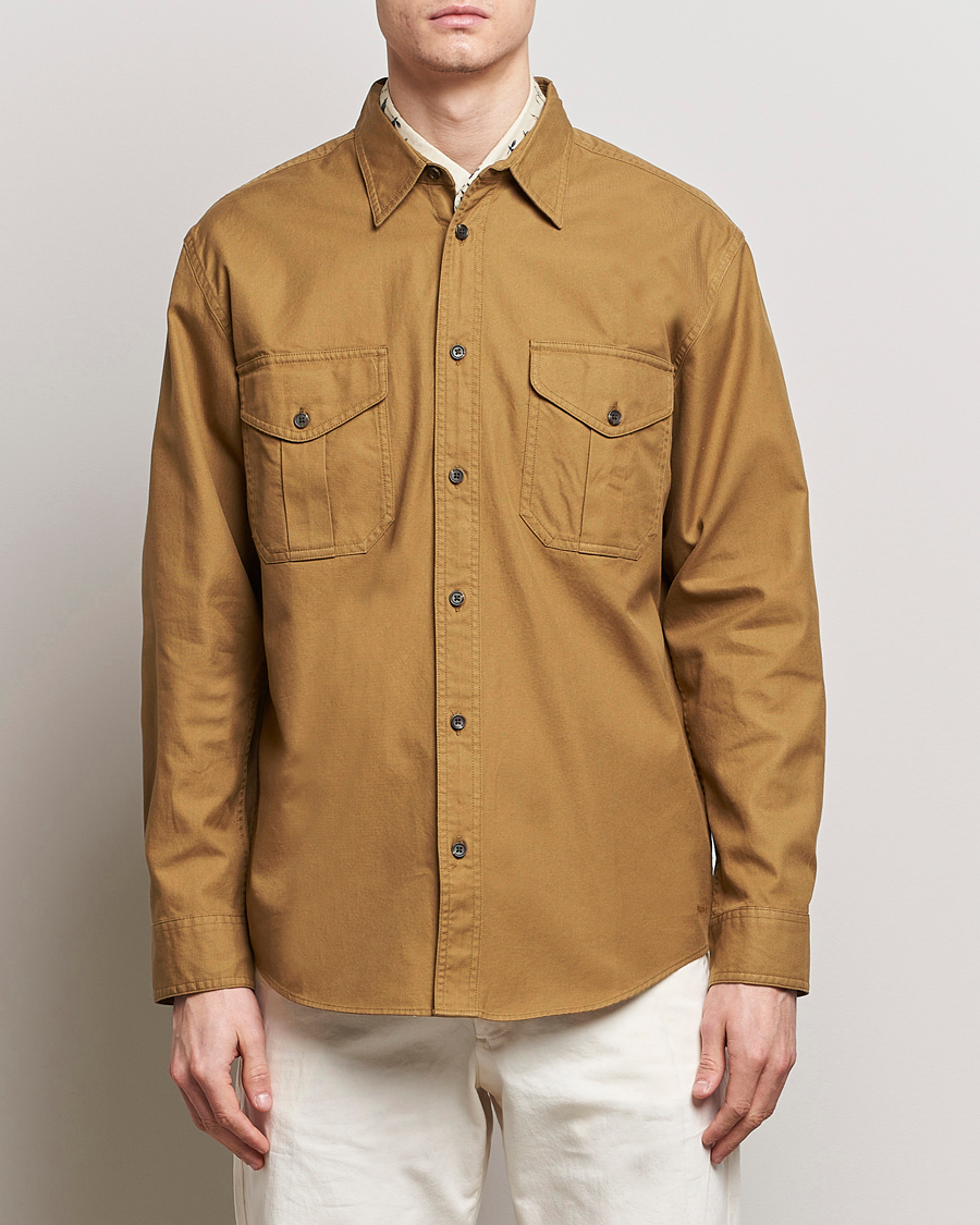 Herr | Skjortor | Filson | Lightweight Alaskan Guide Shirt Golden Tan