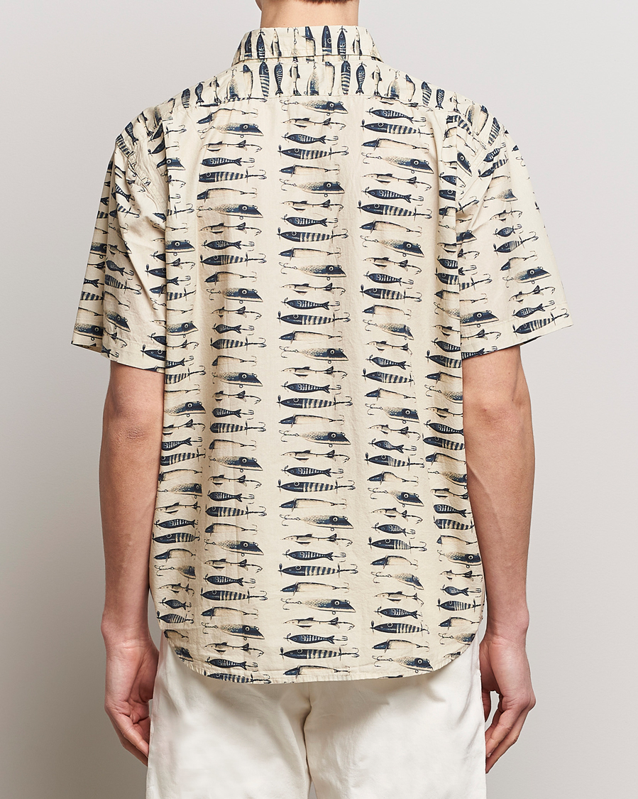 Herr | Skjortor | Filson | Washed Short Sleeve Feather Cloth Shirt Natural