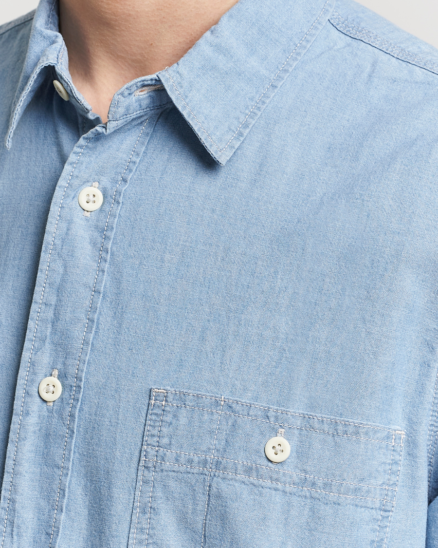 Herr | Skjortor | Filson | Chambray CPO Shirt Light Indigo