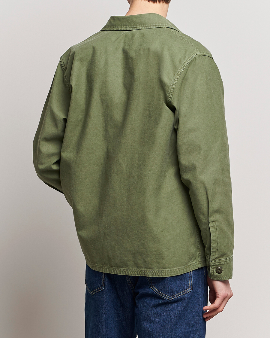 Herr | Jackor | Filson | Reverse Sateen Jac-Shirt Washed Green