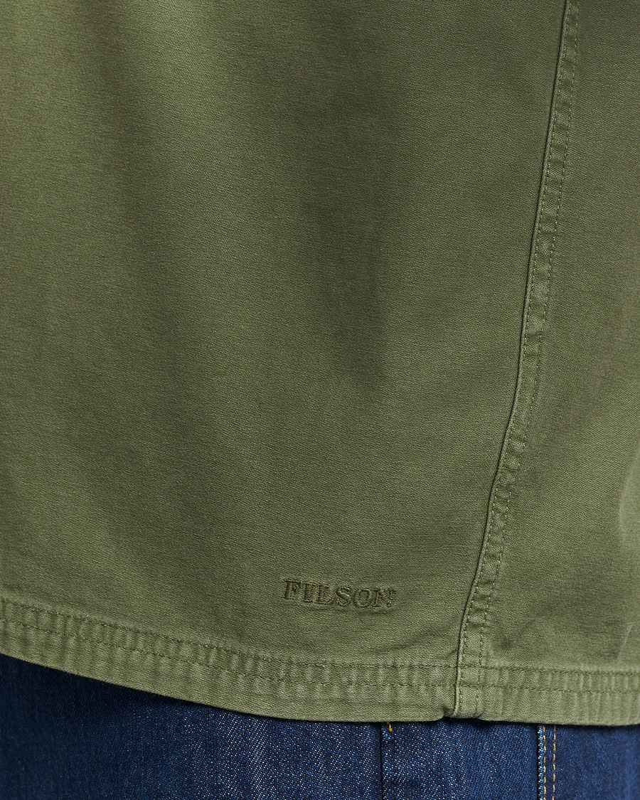 Herr | Jackor | Filson | Reverse Sateen Jac-Shirt Washed Green