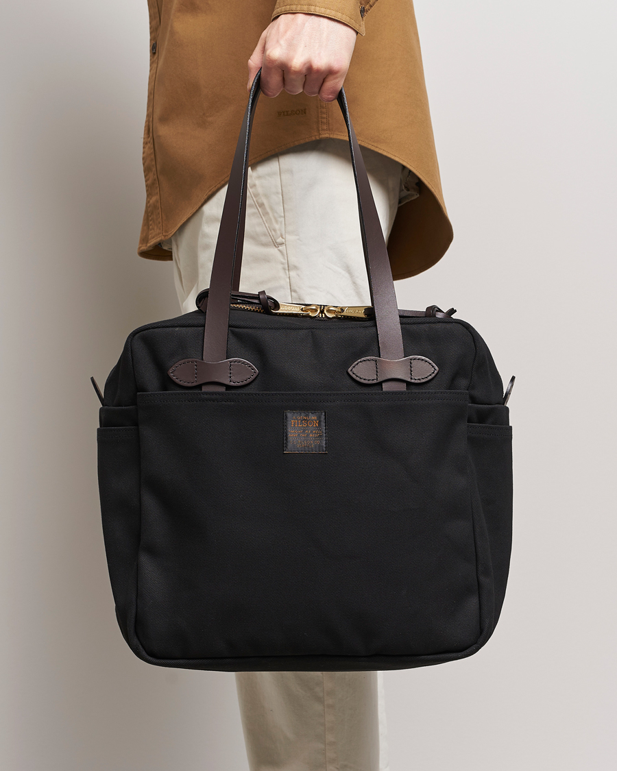 Herr | Outdoor | Filson | Tote Bag With Zipper Black