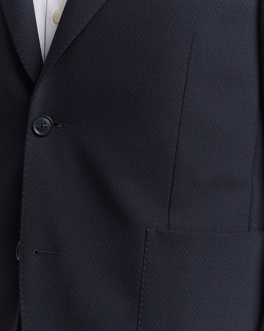 Herr | Kavajer | Oscar Jacobson | Ferry Patch Soft Wool Blazer Navy
