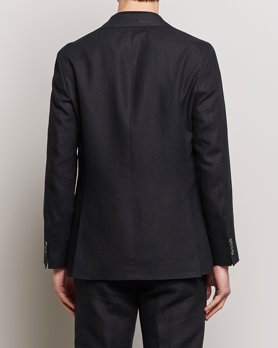 Herr | Kavajer | Oscar Jacobson | Fogerty Linen Blazer Black