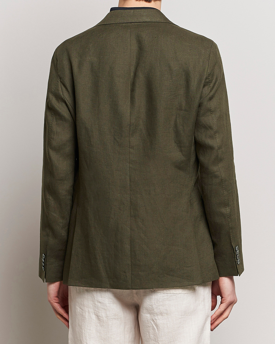 Herr | Kavajer | Oscar Jacobson | Fogerty Linen Blazer Olive