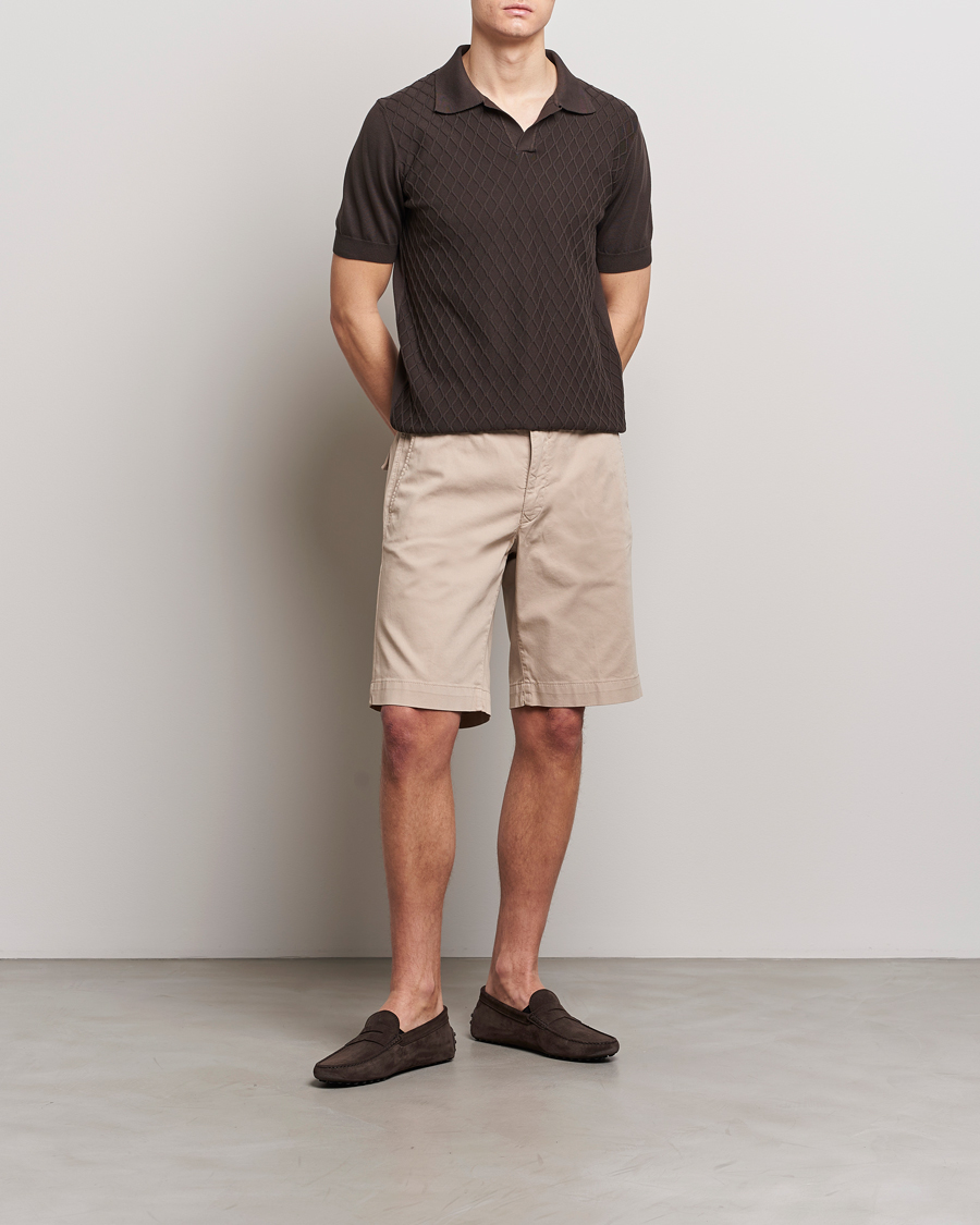 Herr | Shorts | Oscar Jacobson | Teodor Cotton Shorts Beige