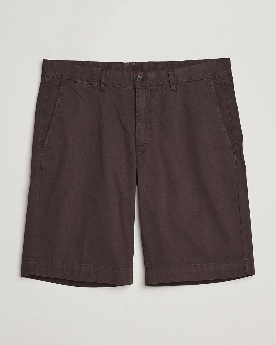 Herr | Shorts | Oscar Jacobson | Teodor Cotton Shorts Brown