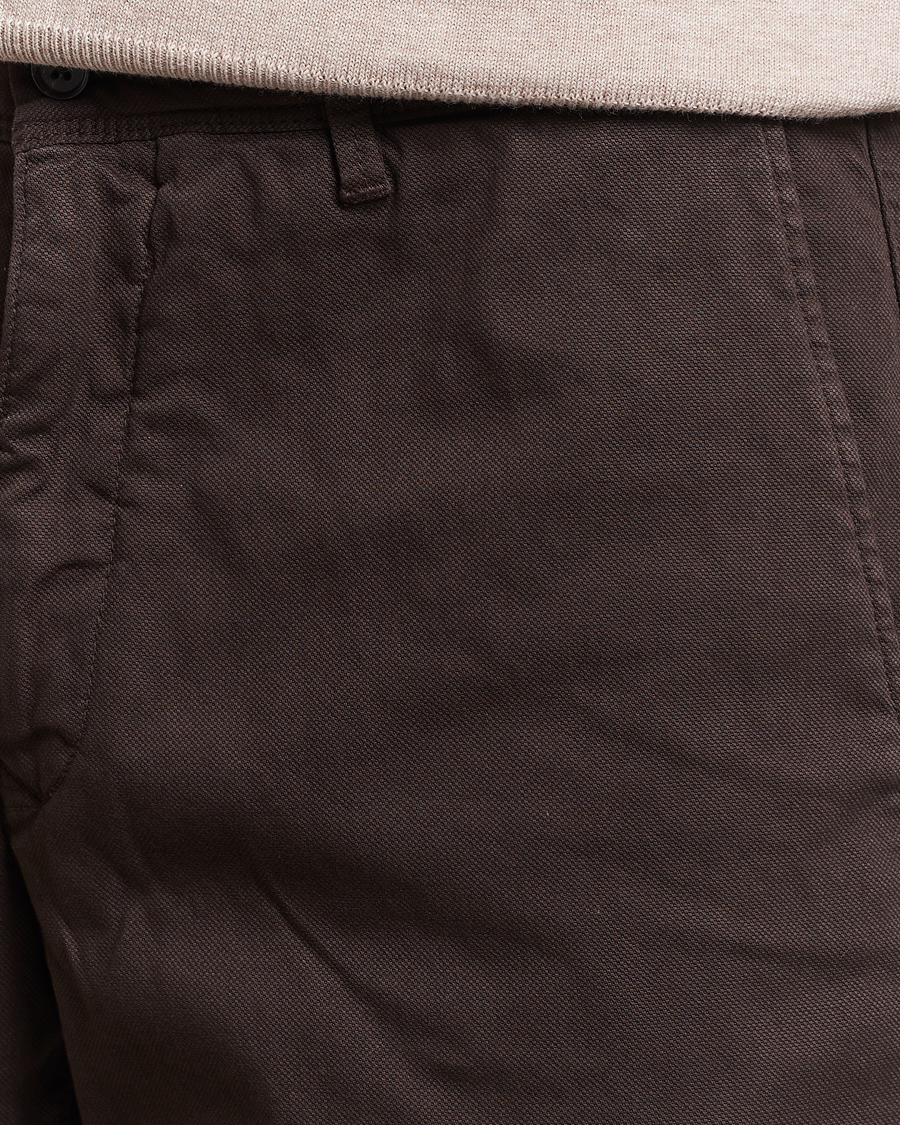 Herr | Shorts | Oscar Jacobson | Teodor Cotton Shorts Brown