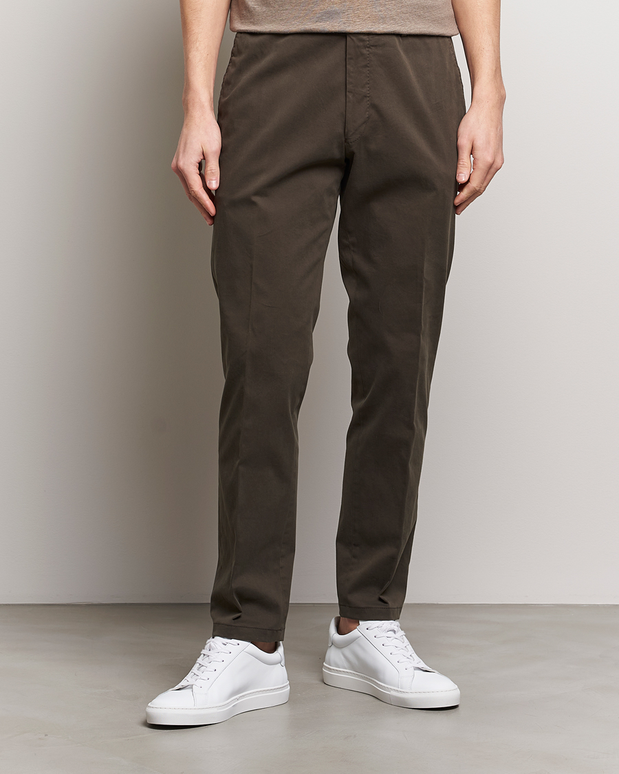 Herr |  | Oscar Jacobson | Denz Casual Cotton Trousers Olive