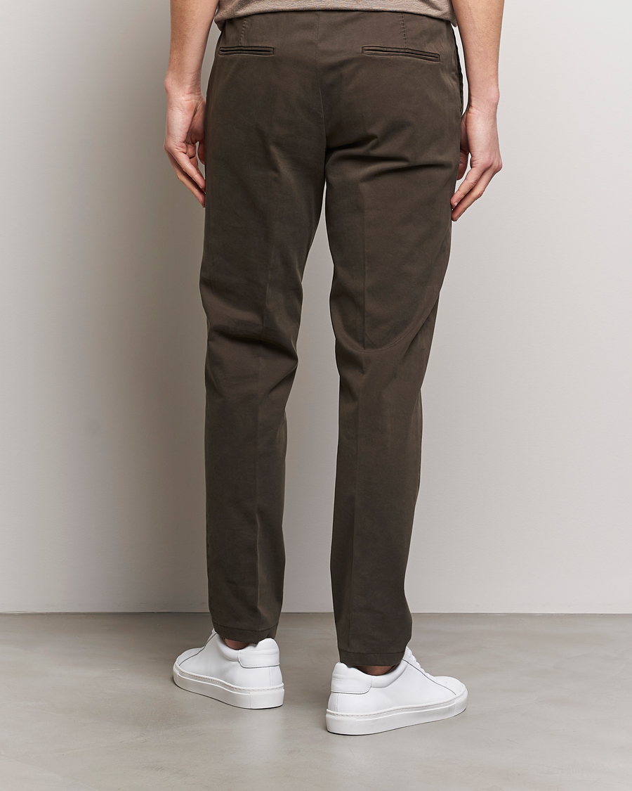 Herr | Byxor | Oscar Jacobson | Denz Casual Cotton Trousers Olive