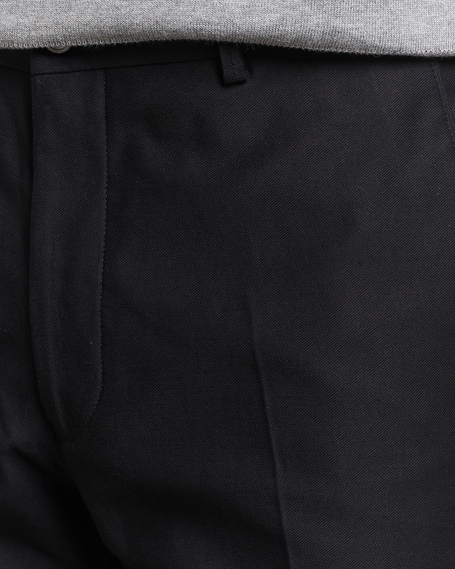 Herr | Byxor | Oscar Jacobson | Decker Cotton Trousers Black