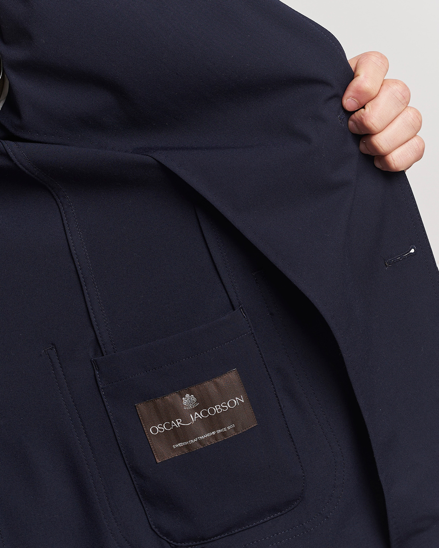 Herr | Kavajer | Oscar Jacobson | Faber Stretch Blazer Navy