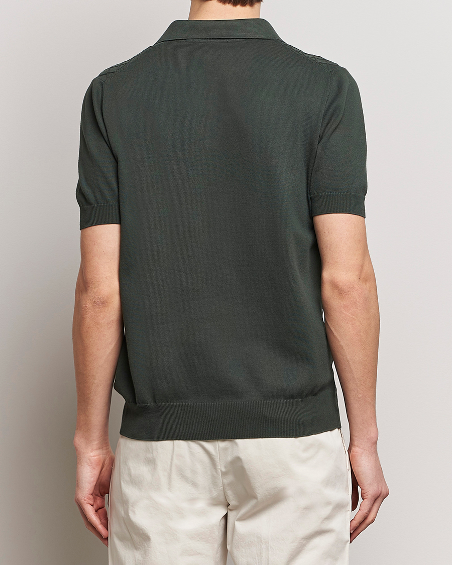 Herr | Pikéer | Oscar Jacobson | Mirza Structured Cotton Polo Olive