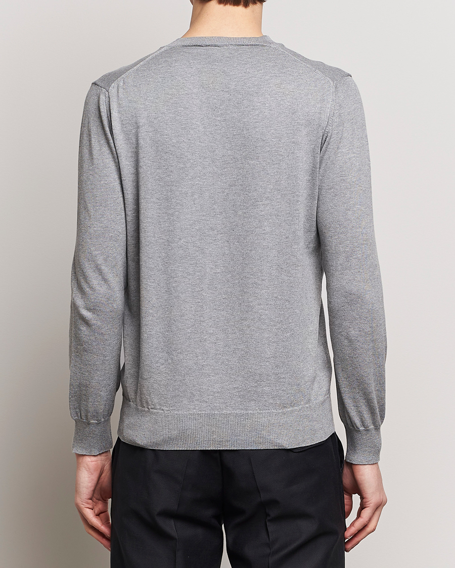 Herr | Tröjor | Oscar Jacobson | Valdemar Cotton Crew Neck Light Grey
