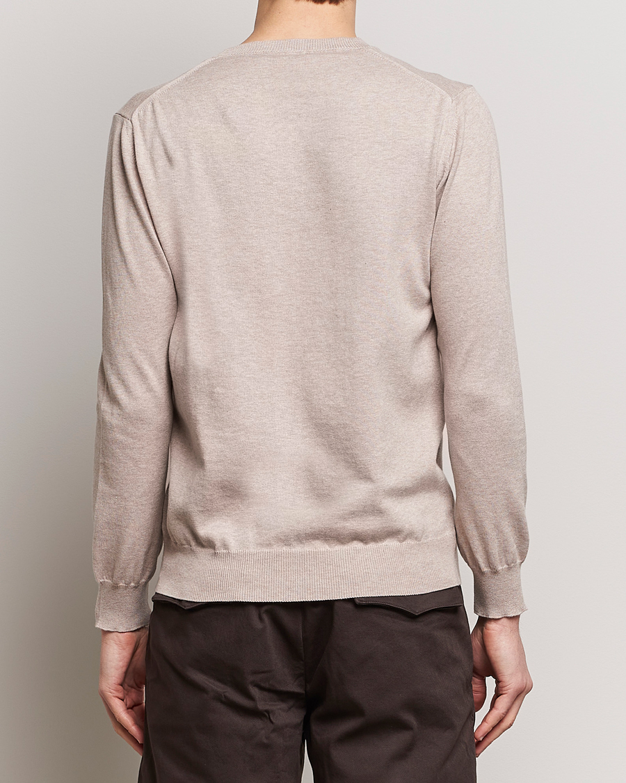 Herr | Tröjor | Oscar Jacobson | Valdemar Cotton Crew Neck Beige