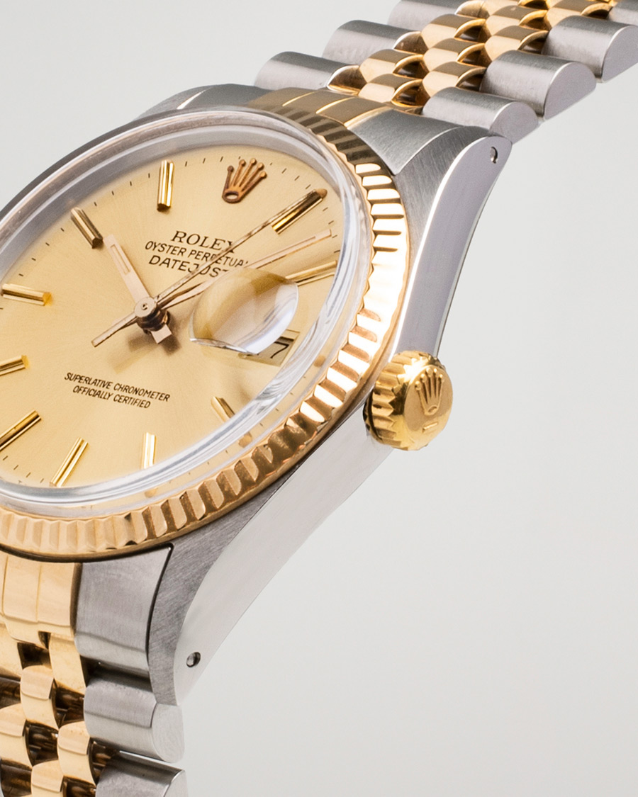 Herr | Rolex Pre-Owned Datejust 16013 Oystert Perpetual G/S Silver | Rolex Pre-Owned | Datejust 16013 Oystert Perpetual G/S Silver