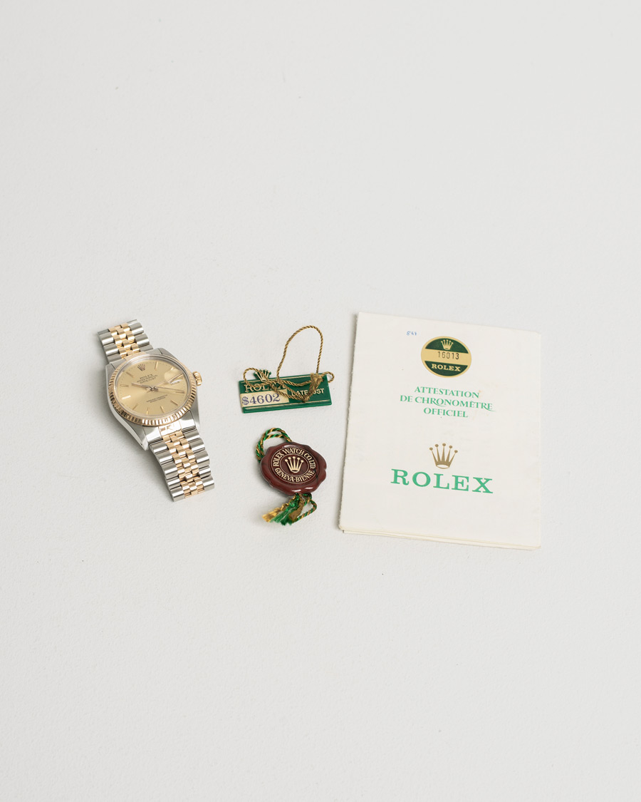 Herr | Pre-Owned & Vintage Watches | Rolex Pre-Owned | Datejust 16013 Oystert Perpetual G/S Silver