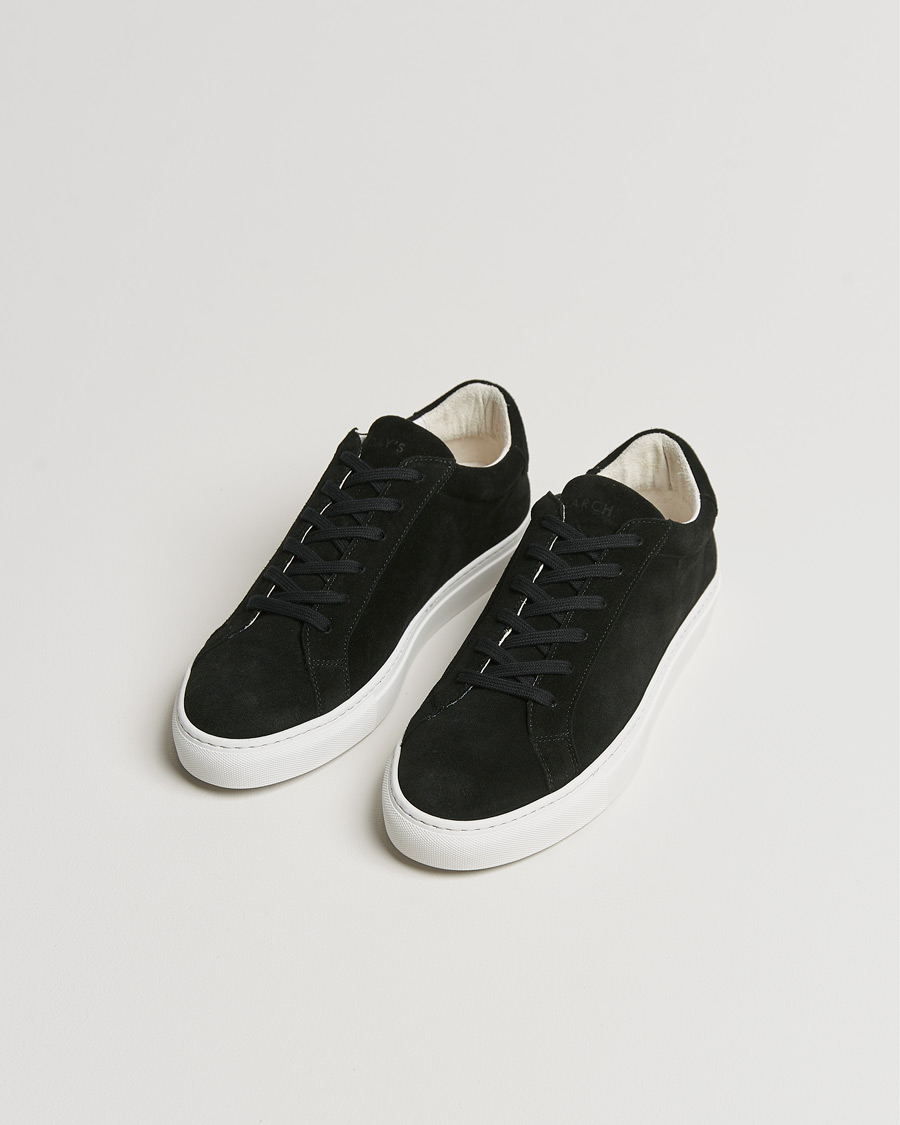 Herr | Mockaskor | A Day's March | Suede Marching Sneaker Black