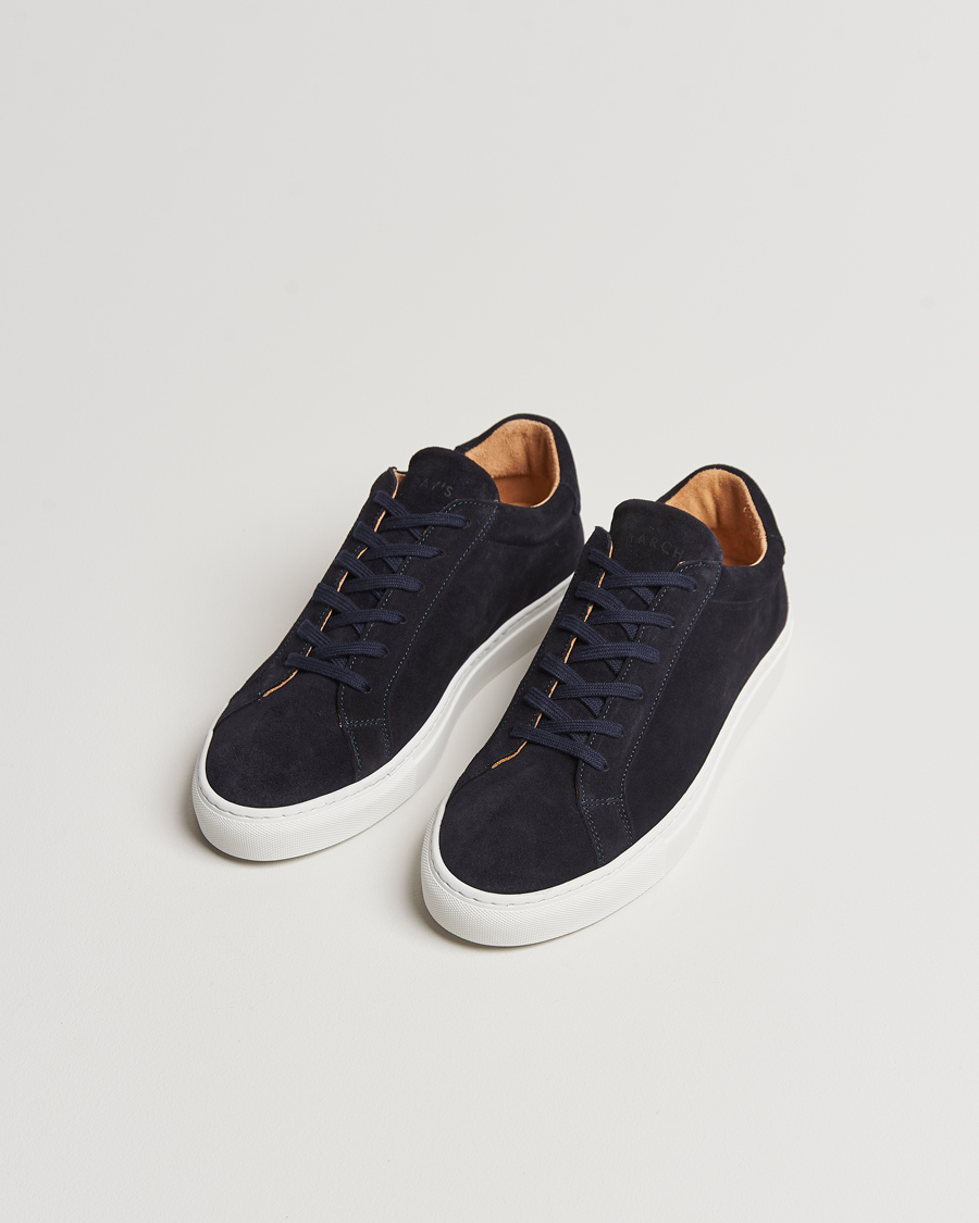 Herr | Summer | A Day's March | Suede Marching Sneaker Navy