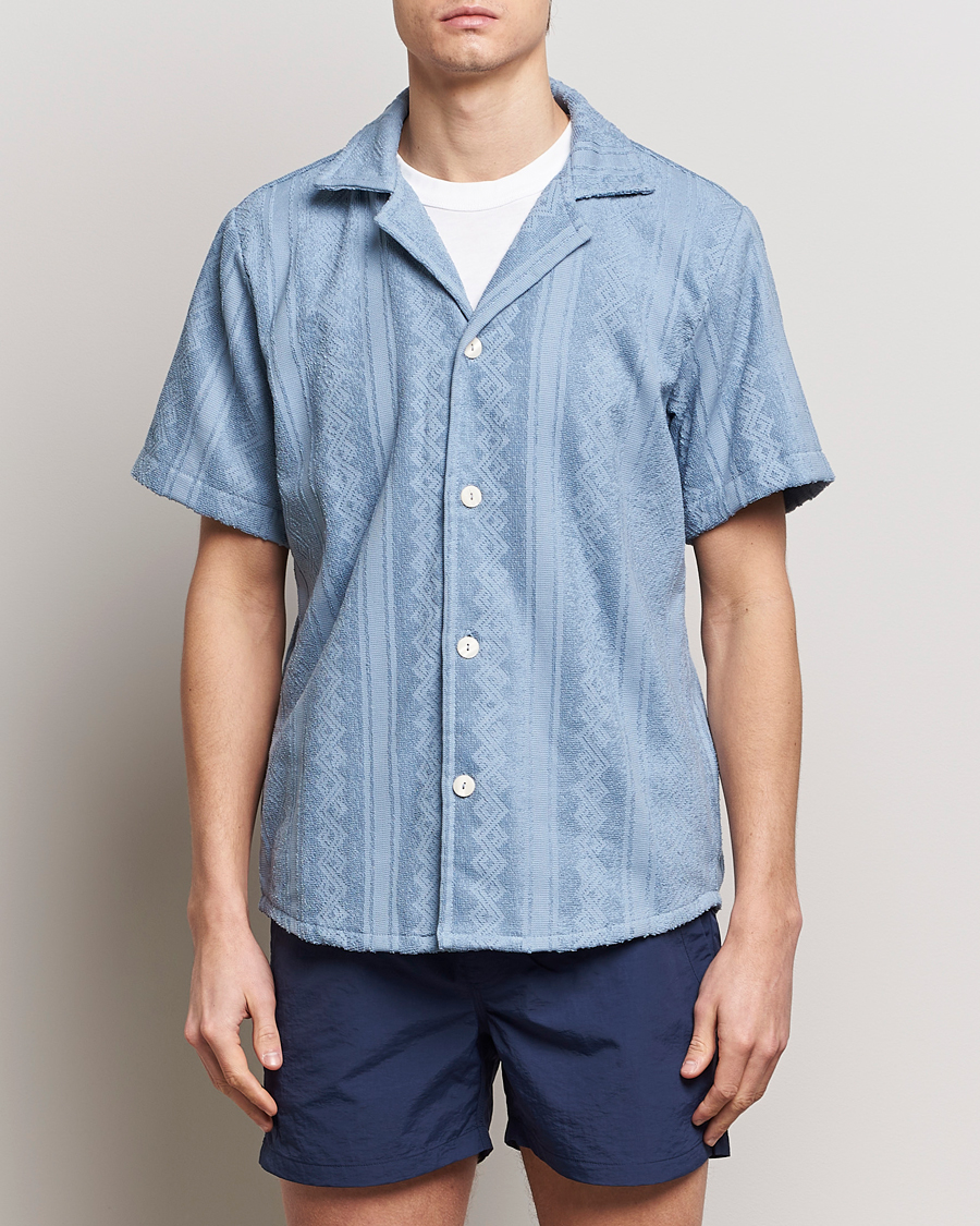 Herr | Skjortor | OAS | Terry Cuba Short Sleeve Shirt Ancora