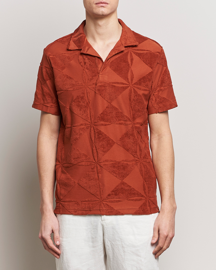 Herr | Terry | OAS | Short Sleeve Terry Polo Plateau