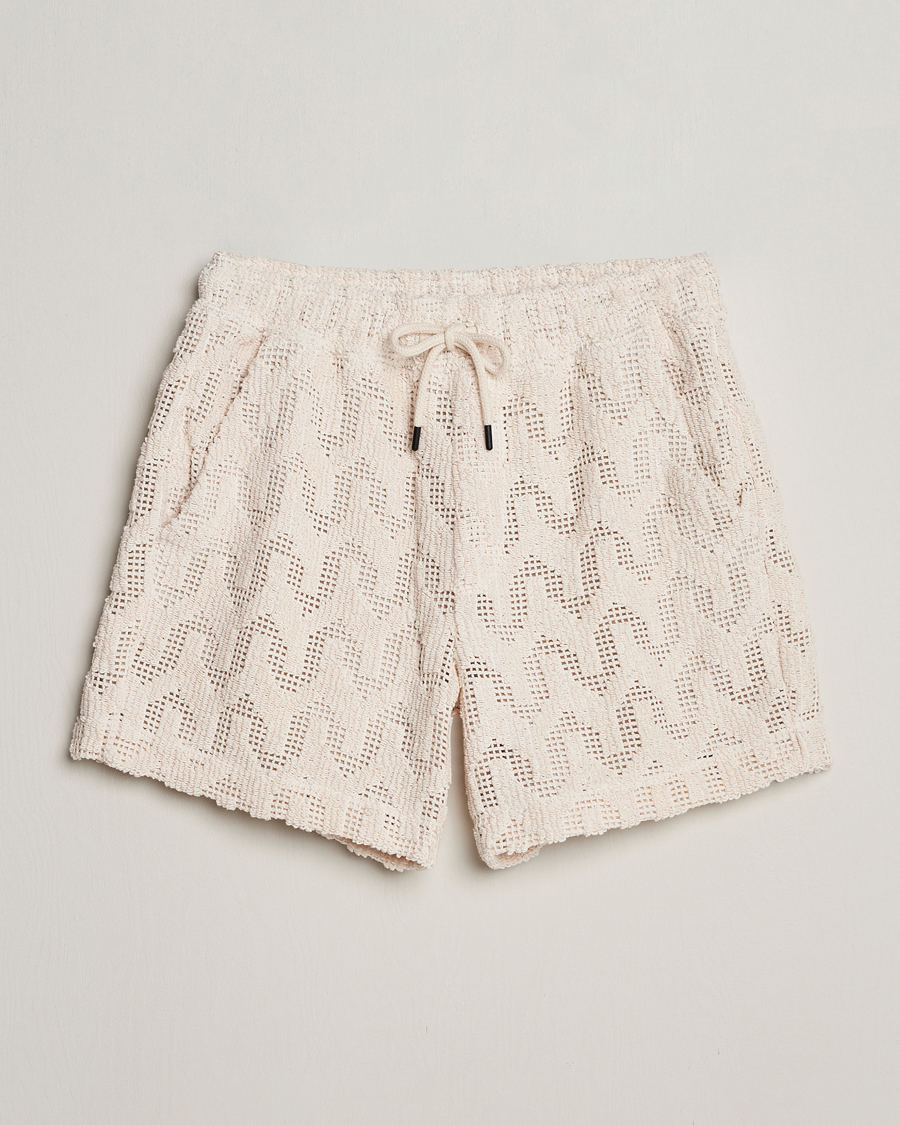 Herr | Shorts | OAS | Atlas Cuba Crochet Shorts Off White