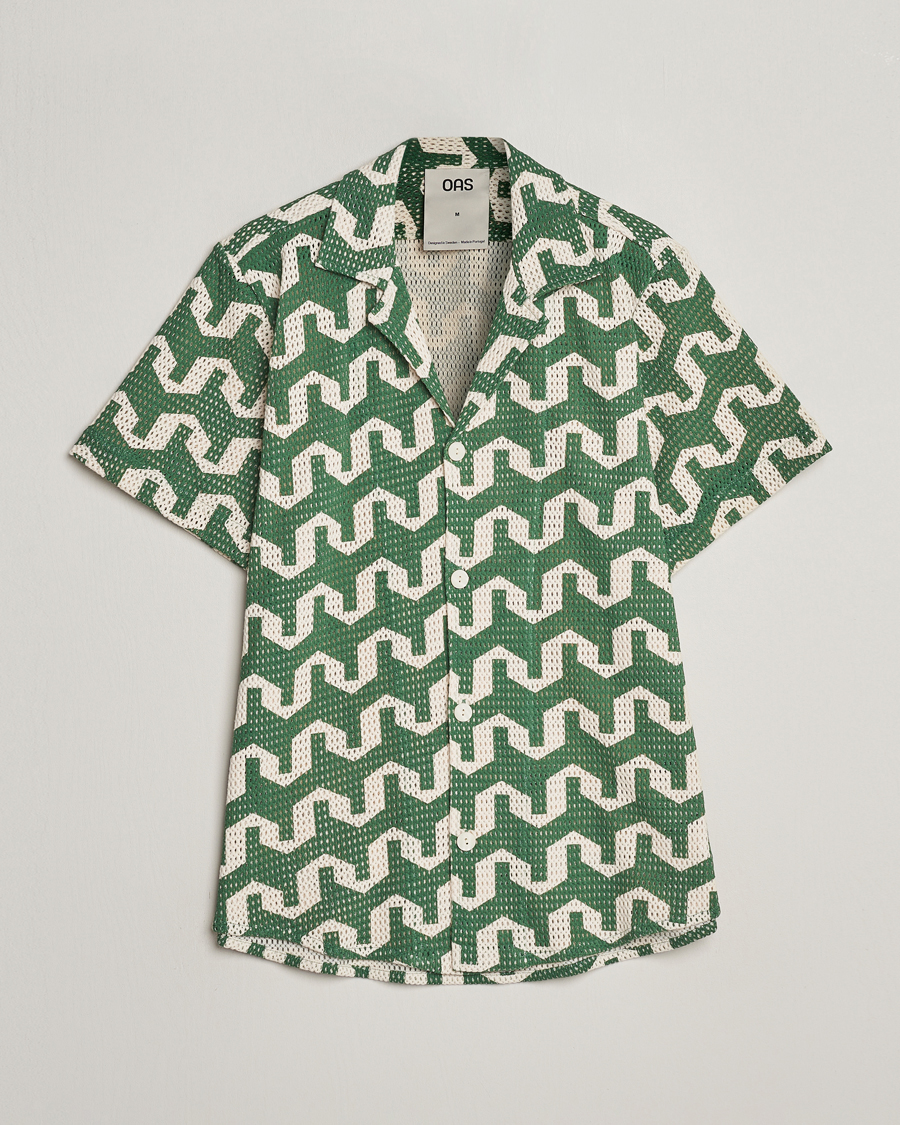Herr | Skjortor | OAS | Short Sleeve Cuba Net Shirt Atlas