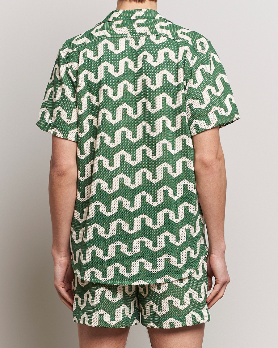 Herr | Skjortor | OAS | Short Sleeve Cuba Net Shirt Atlas