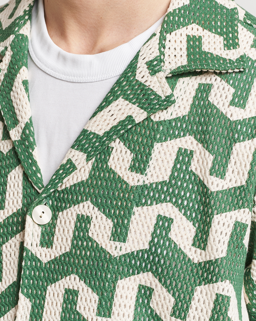 Herr | Skjortor | OAS | Short Sleeve Cuba Net Shirt Atlas
