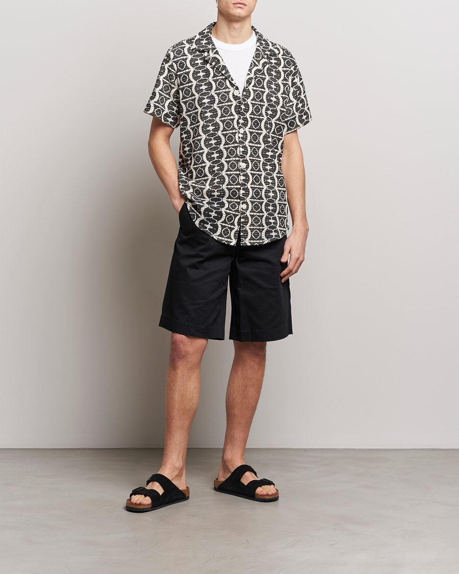 Herr | Skjortor | OAS | Short Sleeve Cuba Net Shirt Hypnotise