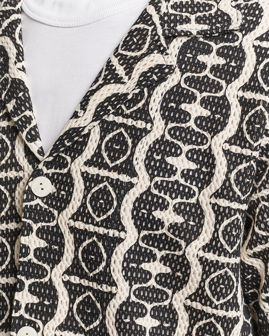 Herr | Skjortor | OAS | Short Sleeve Cuba Net Shirt Hypnotise