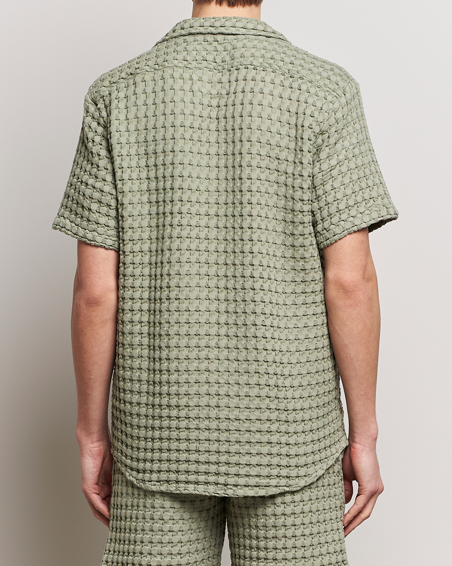 Herr | Skjortor | OAS | Cuba Waffle Shirt Dusty Green
