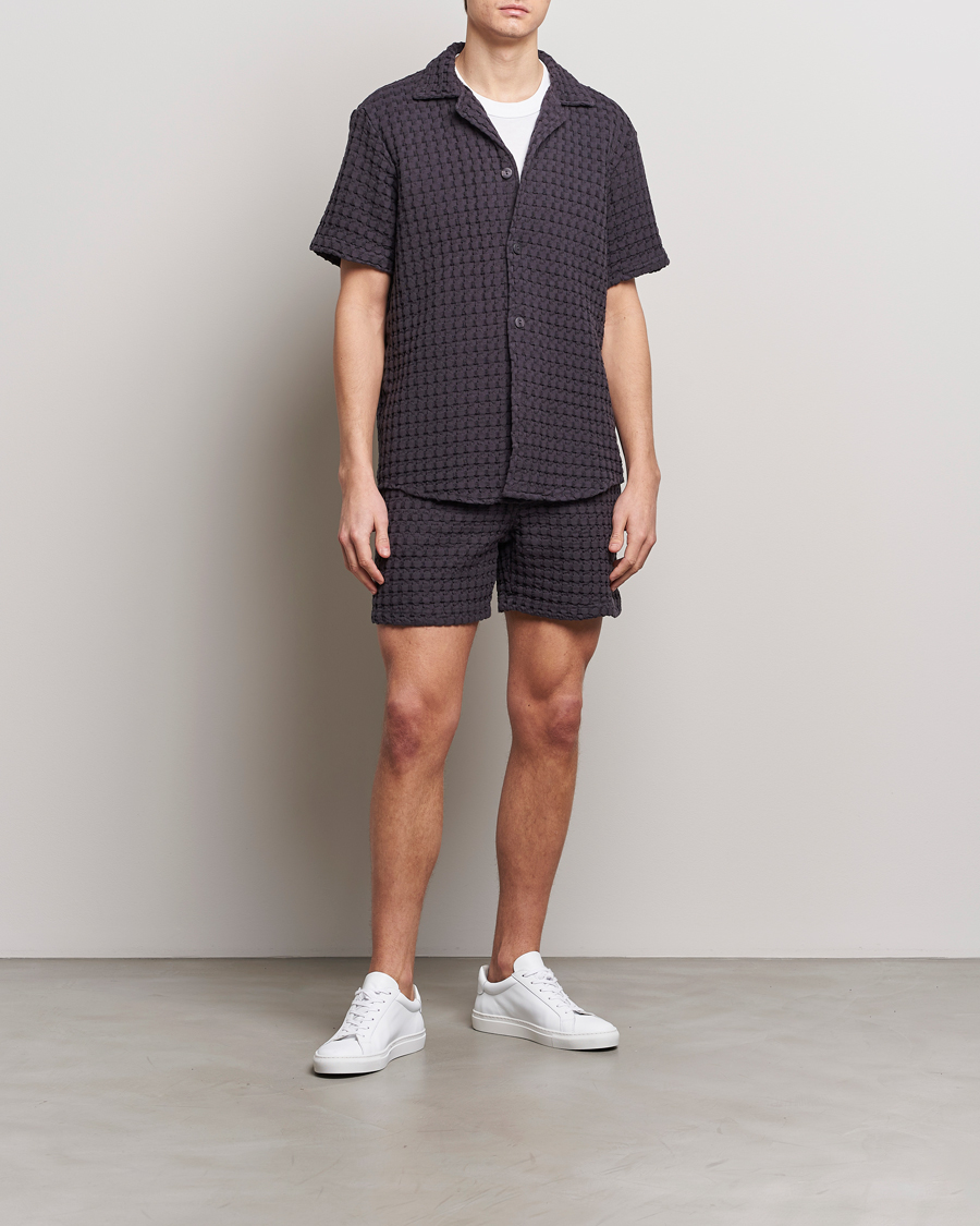 Herr | Shorts | OAS | Porto Waffle Shorts Nearly Black