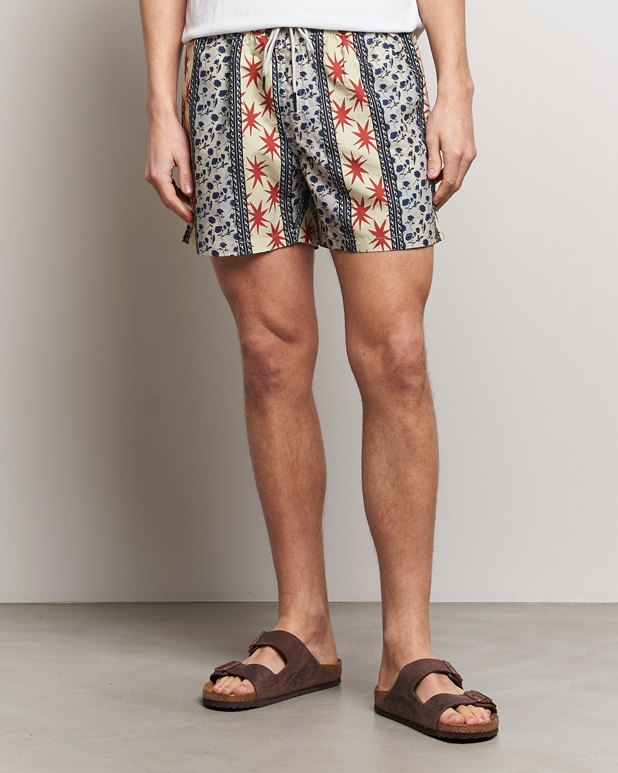 Herr | Snörade Badbyxor | OAS | Printed Swimshorts Karma