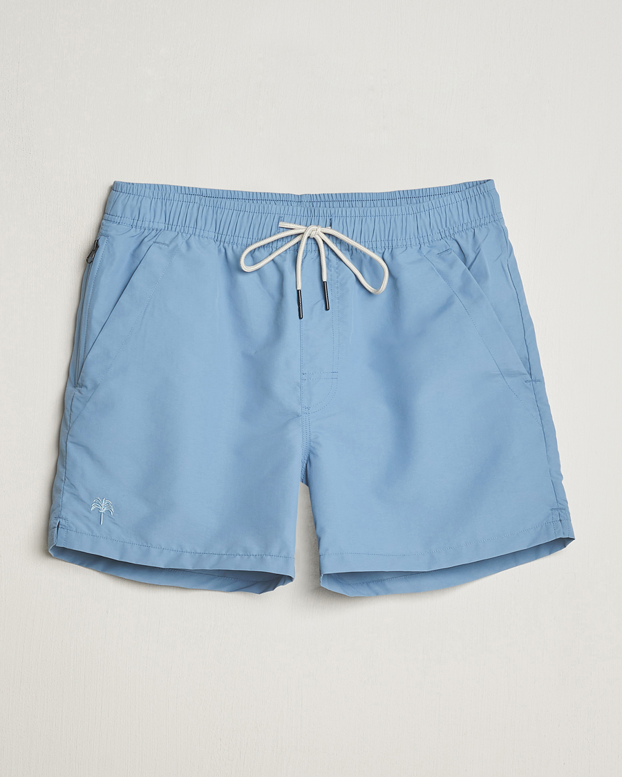 Herr | Badbyxor | OAS | Plain Swimshorts Sky